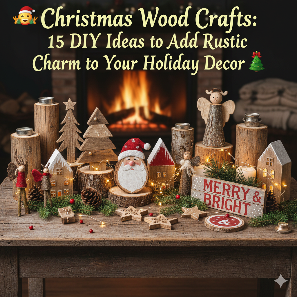 15 Cozy Christmas Wood Crafts to Make Your Holidays Magical