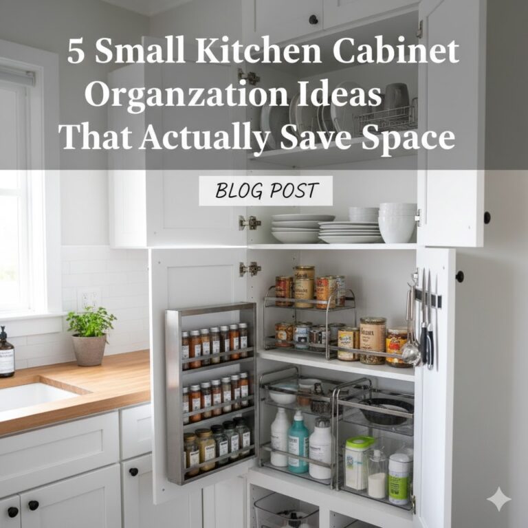 5 Small Kitchen Cabinet Organization Ideas That Actually Save Space