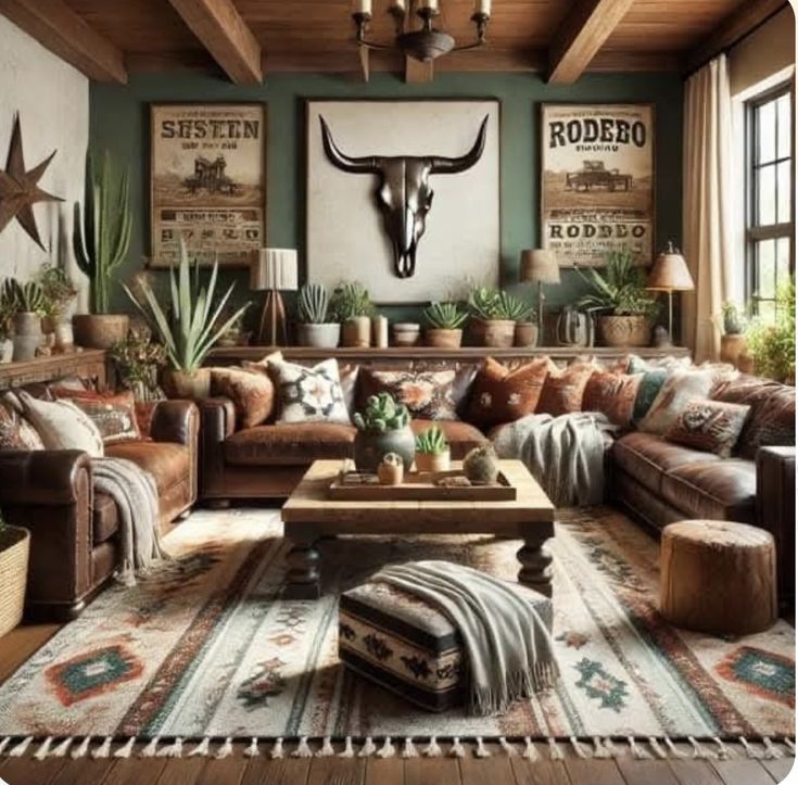 11 Rustic-Boho Living Room Ideas That Mix Comfort and Character