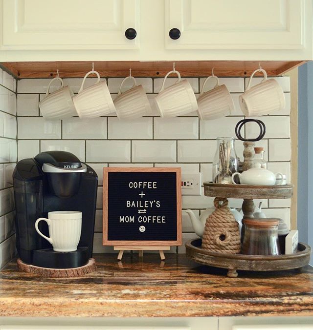 14 genius kitchen counter coffee bar ideas you’ll love