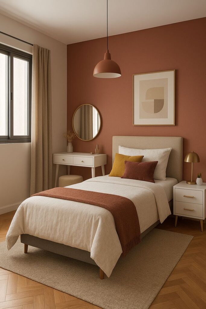 12 Modern Earth-Tone Bedroom Ideas (Terracotta, Sand, and Warm Neutrals