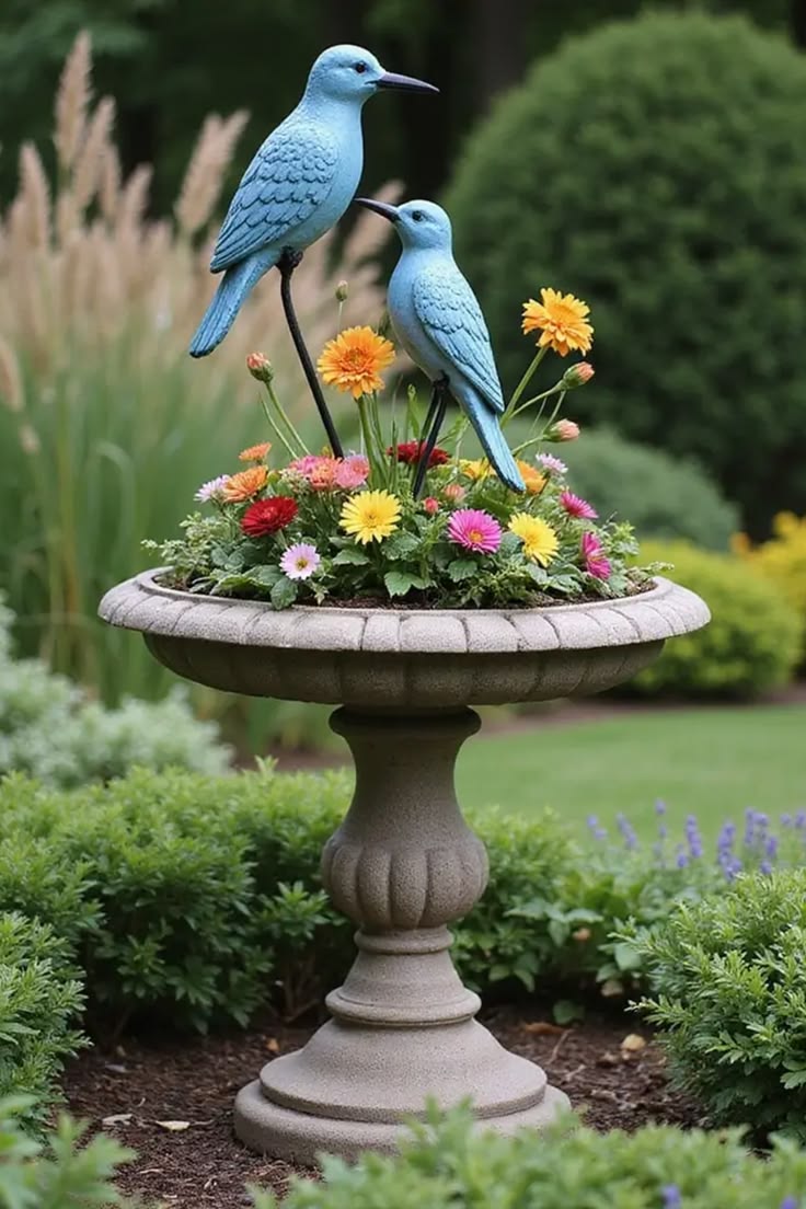 [15 Unique DIY Bird Bath Ideas & How to Make Bird Bath]