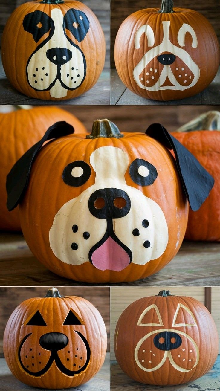 13 Portrait or Pet Face pumpkin carving ideas